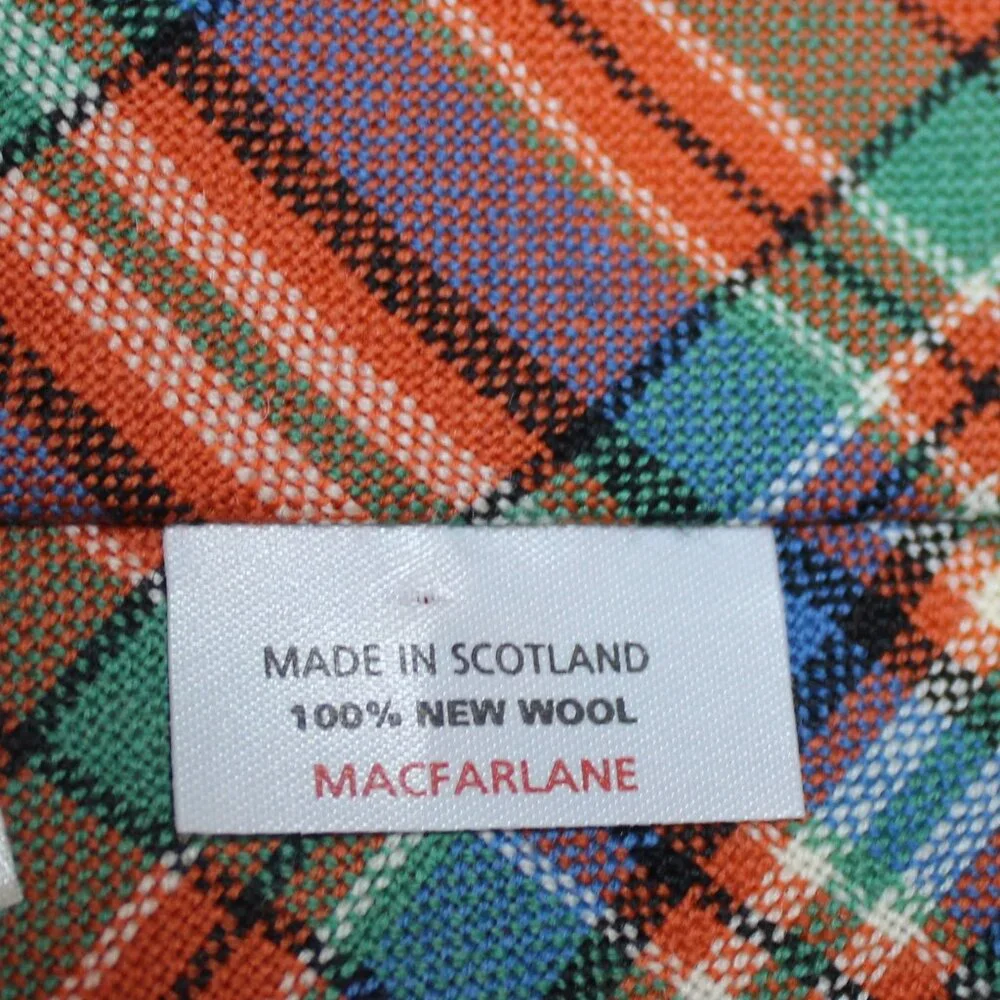 TIE SALE! MACFARLANE 100% NEW WOOL MADE IN SCOTLAND TARTAN TIE 60" NEW - Picture 6 of 7